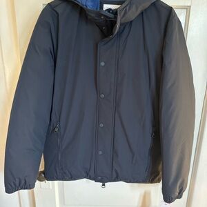 Men's Black Hooded Jacket